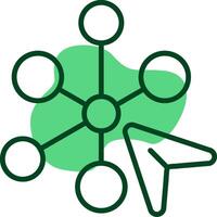 Interactivity Outline Style Icon vector