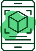 Augmented reality Outline Style Icon vector
