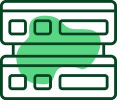 Server Outline Style Icon vector