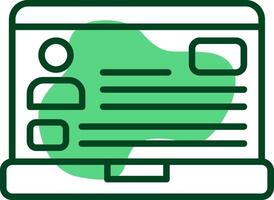 Bio Outline Style Icon vector