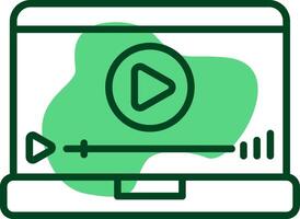 player Outline Style Icon vector