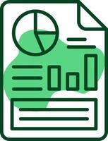 Report Outline Style Icon vector