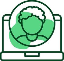 User Outline Style Icon vector