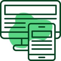 Responsive design Outline Style Icon vector