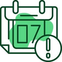 Calendar event Outline Style Icon vector