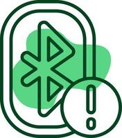 Bluetooth Outline Style Icon vector