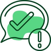 Checkmark Outline Style Icon vector