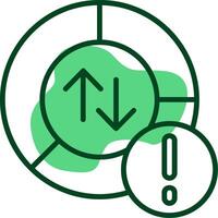 Data usage Outline Style Icon vector