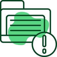 Folder Outline Style Icon vector