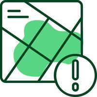 Map Outline Style Icon vector