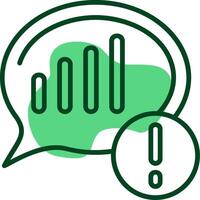 Network signal Outline Style Icon vector