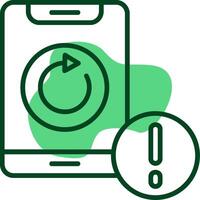 Rotate Outline Style Icon vector