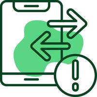 Transfer Outline Style Icon vector