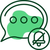 Silent mode Outline Style Icon vector