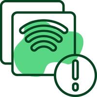 Screen mirroring Outline Style Icon vector