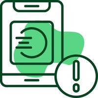 Running apps Outline Style Icon vector