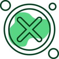 Close Button Outline Style Icon vector
