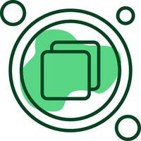 Restore Down Outline Style Icon vector