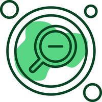 Zoom out Button Outline Style Icon vector