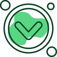 Navigation arrow down Outline Style Icon vector