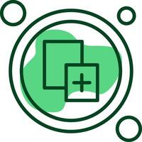 New Window Button Outline Style Icon vector