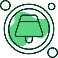 New Notification Button Outline Style Icon vector