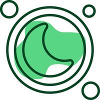 Focus Assist Button Outline Style Icon vector