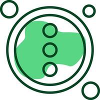 Customize Button Outline Style Icon vector