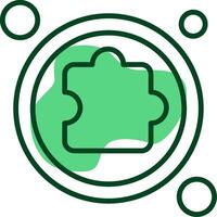 Extension Button Outline Style Icon vector