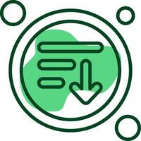 Order Button Outline Style Icon vector
