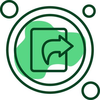 Share Button Outline Style Icon vector