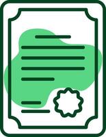 Diploma Outline Style Icon vector