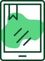 Tablet Outline Style Icon vector