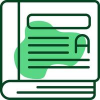 Thesaurus Outline Style Icon vector