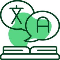 Sign language Outline Style Icon vector