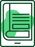 Digital book cover Outline Style Icon vector