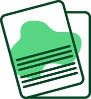 Flashcards Outline Style Icon vector