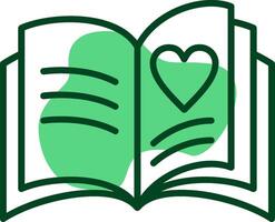 Book dedication Outline Style Icon vector