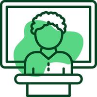 Literacy seminar Outline Style Icon vector