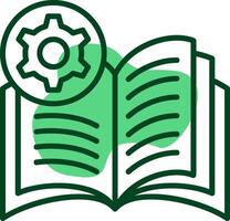 Reading skill assessment Outline Style Icon vector