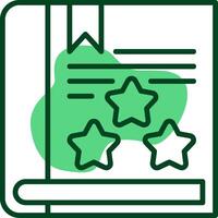 Book review Outline Style Icon vector