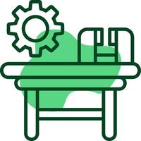 Workbench Outline Style Icon vector