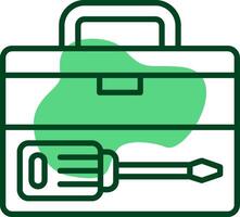 Toolbox Outline Style Icon vector