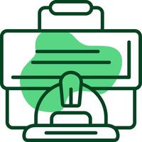 Briefcase Outline Style Icon vector