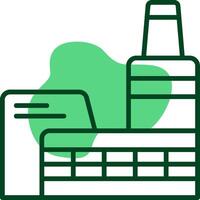 Factory Outline Style Icon vector