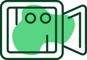 Camera Outline Style Icon vector