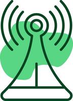 Connection lost Outline Style Icon vector