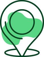GPS Outline Style Icon vector