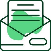 Mail Outline Style Icon vector