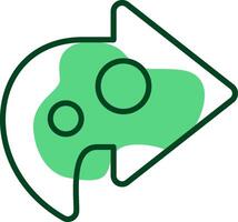 Share Outline Style Icon vector
